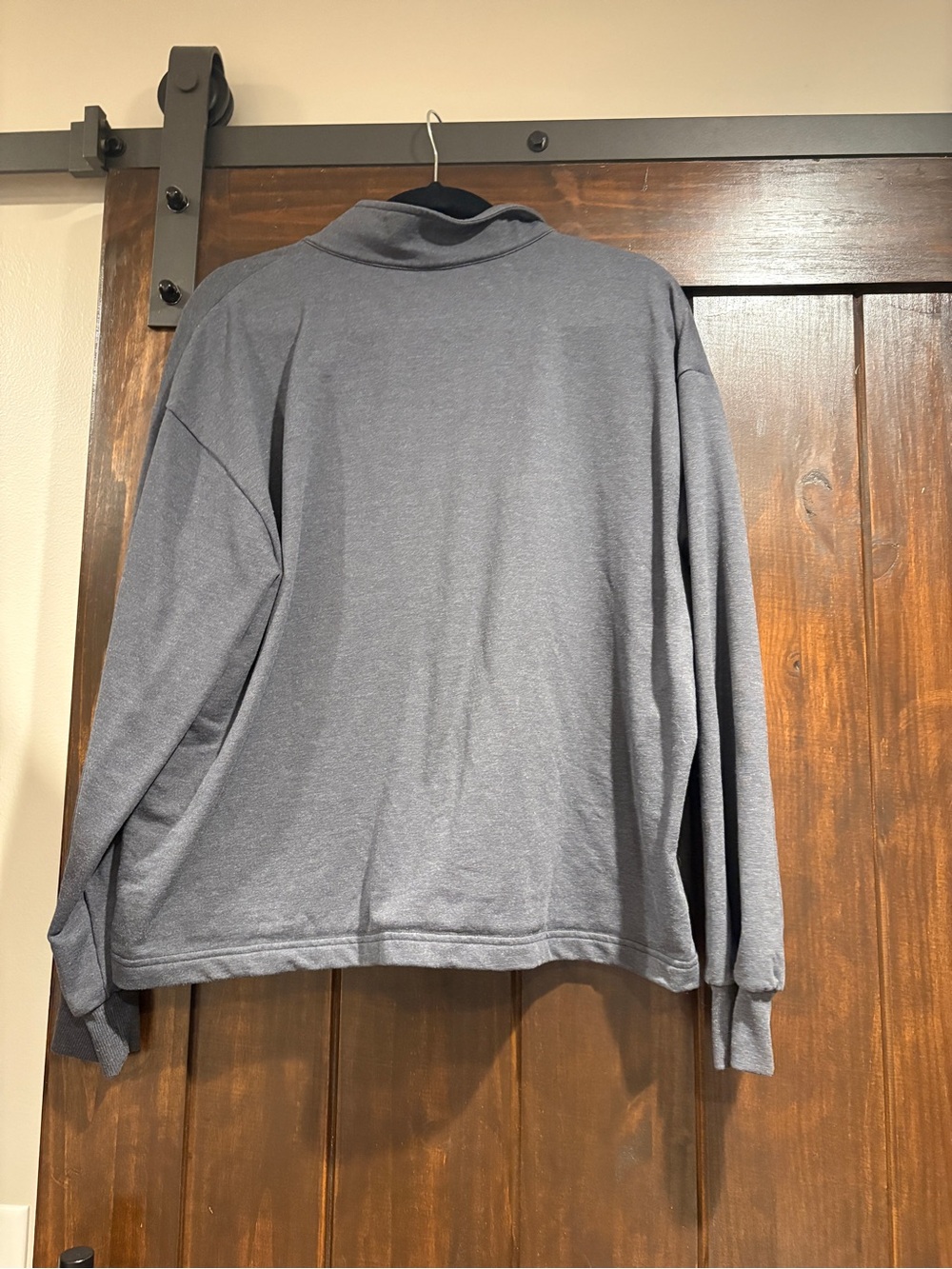Patagonia women’s  Heather Gray Half-Zip Fleece Pullover L - Picture 3 of 4